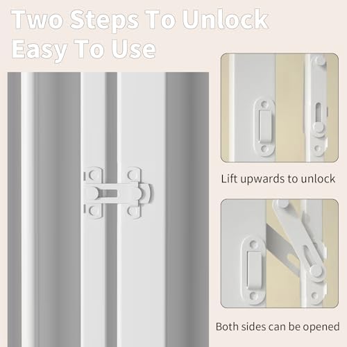YZHDUXIU 71" Extra Tall Cat Gate, 48" Extra Wide Adjustable Gate - Image 5