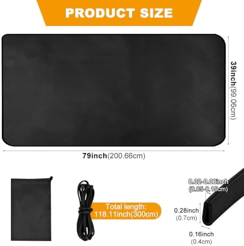 79x39 inch Under Grill Mats for Outdoor Grill - Image 2