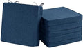 Outdoor Chair Cushions, Chair Pads, Set of 6, 17 x 16 in, Navy Blue by Unknown