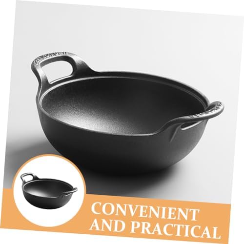 Milisten Cast Iron Skillet Pot Outdoor Cooking Essential for Camping and Picnics Ergonomic Design Smooth for Easy Cleaning Versatile for Family Meals - Image 7