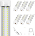 Industrial Grade Ultra-Bright 100W 8FT Led Shop Lights 15000LM 6Pack by ELEKICO