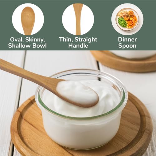BambooMN 8" Reusable Bamboo Dinner Spoon - 10 Units - Image 5