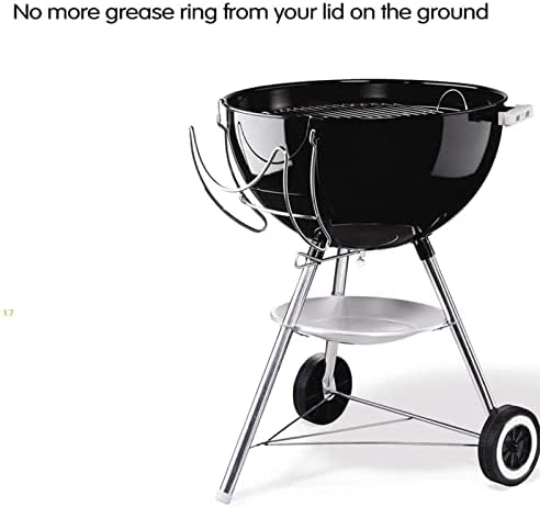 GRISUN Side Table Shelf & Lid Holder Combo for Weber Kettle 22 Charcoal - Image 4