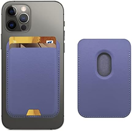 iLodn Magnetic Wallet Compatible with MagSafe for iPhone 17 16 15 14 13 12 Pro Max Air Plus Model, Mag 3 Safe Card Holder Stick on Accessories for Cell Phone & Case, Violet by iLodn