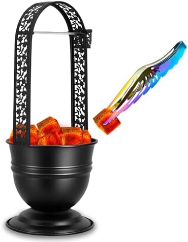 9 Inch Heat Resistant Coal Tongs - Professional Hookah Charcoal Tong with Anti-Slip Handle for Shisha, BBQ and Fireplace Use (Colours Butterfly Tongs 9") - Image 5