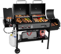 Royal Gourmet ZH3006Y 2-Burner Gas and Charcoal Grill Combo, Offset Smoker by RoyalGourmetCorp