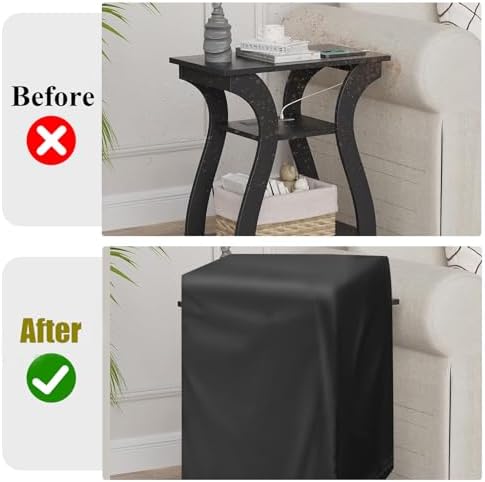 End Tables Cover Outdoor Side Table 11.42x15.35x22.4in - Image 4