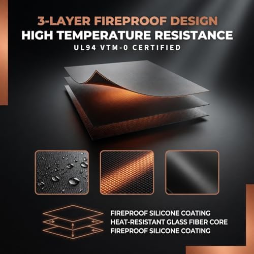 76 x 48 Grill Mat for Outdoor Grill, 32 mil Fire Resistant BBQ Pad - Image 6