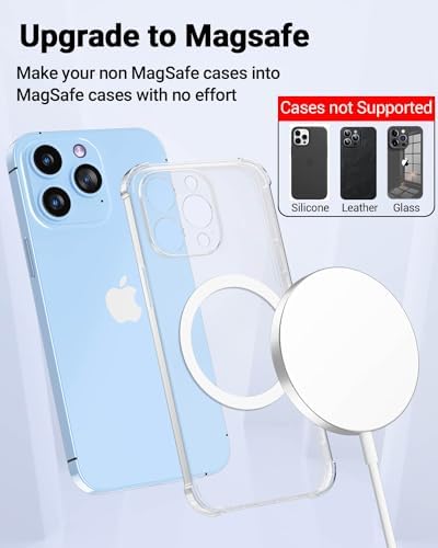 KALAPOP Metal Rings 10PCS,Ultra-Thin(0.4mm) for MagSafe Sticker,Magnetic Adapter,Phone Cases&Wireless Charger,Compatible with iPhone 17/Air/16/15/14/13,Galaxy S24/S23/S22/Kindle(White 10PCS) - Image 4