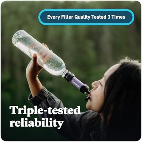 Sawyer Products SP340 Mini Water Filtration System, Filter and Cleaning Plunger only, Single, Teal - Image 3