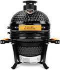 London Sunshine 13-Inch Ceramic Kamado Grill, Waterproof Vent Cap, Black by LondonSunshine