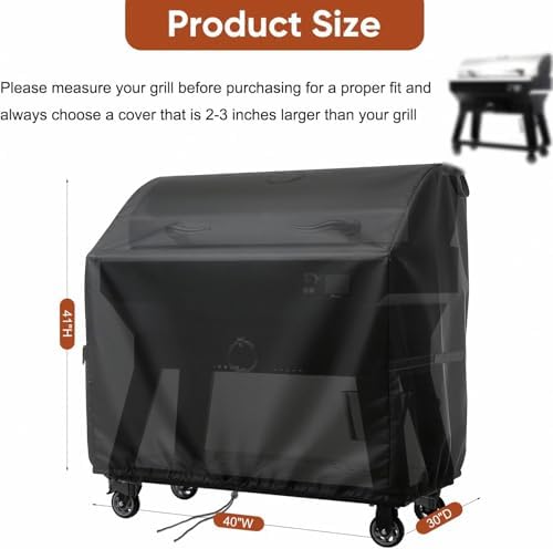 Griddle Cover for Recteq SmokeStone 600 Wood Pellet Grill Cover - Image 2