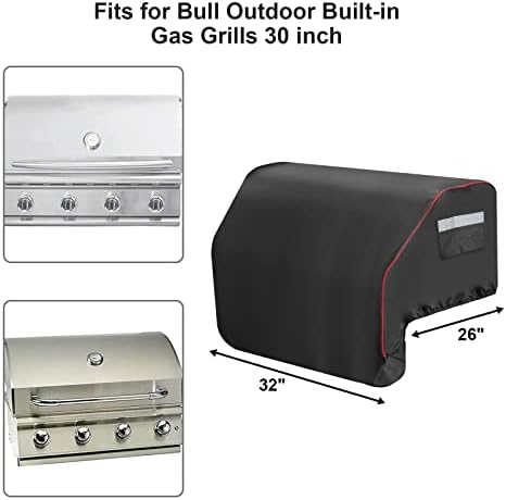 32 Inch Built–in Grill Cover for Bull 45005, Built-in Gas Grill Top Cover - Image 2