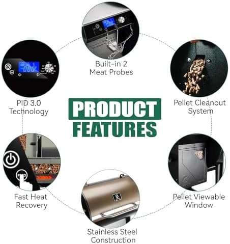 Z GRILLS 7002C Outdoor BBQ Grill, 697 sq in, PID 3.0 - Image 5