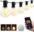 XMCOSY+ Smart Outdoor String Lights, 75Ft G40 Patio Lights with 34 Bulbs by XMcosy