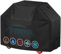 iCOVER Grill Cover 82 Inch, BBQ Grill Cover for Outdoor Grill, 600D Heavy-Duty Waterproof BBQ Cover, Large Barbecue Gas Grill Covers for Weber, Charbroil, Brinkmann, Nexgrill and More, Black by iCOVER