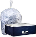 Plasticplace 20-30 Gallon Trash Bags │ 8 Microns │ Clear High Density Garbage Can Liners │ 30" x 37" | 1 Count (Pack of 500) by Plasticplace