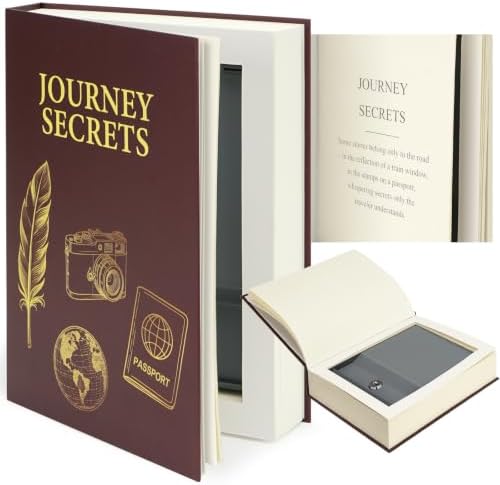 Decorative Book Safe with Key Lock by UWILLION