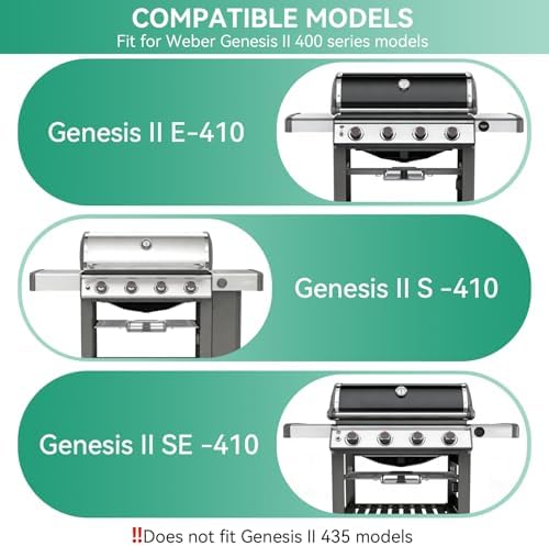 Genesis II E410 66045 Grill Warming Rack Replacement Part for Weber GS4 Genesis II E-410 S-410 SE-410, Foldable Stainless Steel Upper Warming Rack for Weber Genesis II 400 Series - Image 2