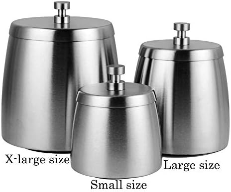 Ash tray Outdoors,Smokeless Ashtray with Lid for Cigarettes Indoors,Large Ashtrays Windproof/Rainproof,Stainless Steel Cover Ashtray for Patio Outside Home Table Decor - Image 6
