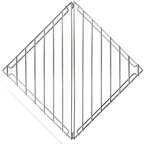 Winnerwell Grate for M Flat Firepit, 2-Piece 304 Stainless Steel Triangular Fire Pit Grill Grate, Cooking Platform for Camping Fire Pit, Outdoor Cooking, Grilling and Cookware by Winnerwell