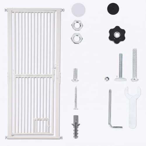 71" Extra Tall Pet Gate for Cats, 30.3-40.9'' Width Adjustable Cat Fence - Image 6