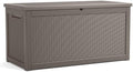 320 Gallon Outdoor Storage Box Waterproof, Resin Lockable Deck Box with Lid, Large Capacity Weatherproof Container for Patio Furniture Pool Accessories, Cushions(Grey, 320 Gallon) by KFY