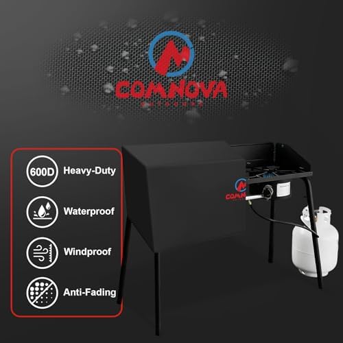 Comnova Stove Cover for Camp Chef Explorer 3X - 600D Outdoor Camping Stove Cover Waterproof & Heavy Duty, 3-Burner Grill Covers for Camp Chef Explorer 3X (EX90LW) and More - 51 x 16 x 16 Inch - Image 4