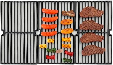 Parts DC118 Cast Iron Cooking grid Replacement for Brinkmann 810-1415-F, 810-1470, 810-8300, 810-8300-F, for Grill King 810-9325-0, set of 3 Cooking Grate (17 5/8" x 27 7/8") - Image 4