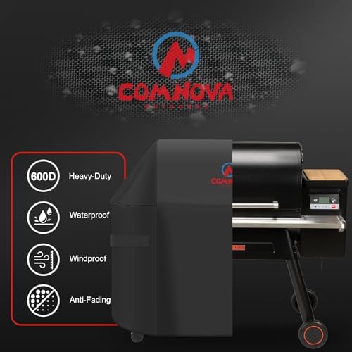 Comnova Grill Cover for Traeger Timberline 1300 - Premium Wood Pellet Smoker Cover for Traeger Waterproof & Heavy Duty, 600D Pellet BBQ Cover Accessory for Treager Timberline 1300 Grills (BAC360) - Image 3