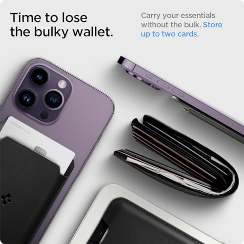 Spigen for MagSafe Wallet, Holds 2 Cards, Strong Magnet, Valentinus MagFit - Image 5