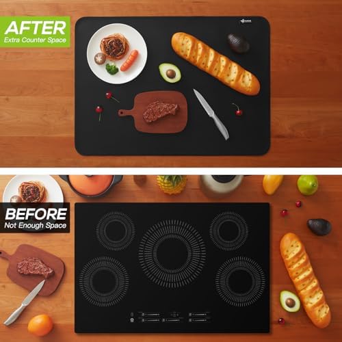 FLASLD StoveTop Cover, Heat Resistant Stove Top Covers for Electric Stove Protector, Fireproof & Waterproof Heat Resistant Grill Table Mat, Under Blackstone Griddle BBQ Mat (21×29.5 inch) - Image 4