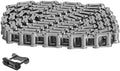 Blütezeit 5ft 08B Chain Extension for Sliding Gate Opener, Heavy-Duty Steel Chain Kit (1/2" Pitch) with 1 Connector for Gate Motors, Weatherproof Outdoor Gate Hardware Accessory by Bl%C3%BCtezeitGateSystems