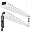 60W 4 Foot Led Shop Lights 2Pack Linkable Ceiling Or Hanging Mount for Shop by ELEKICO