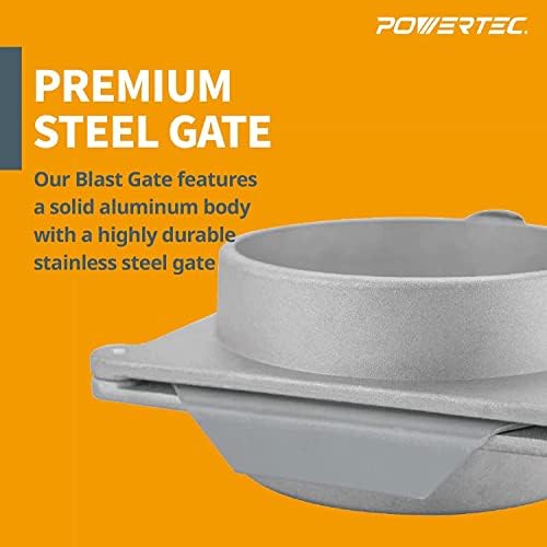 POWERTEC 70166V Blast Gate, 5", 1 PK - Image 3