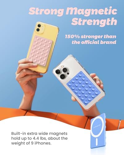 amBand Airplane Travel Essential Accessories Phone Holder for Women Men, Magnetic Suction Cup Phone Mount for Flying Plane Seat Back Screen, Long Flight Must Have Hands-Free for Selfie/Video, Sky Blue - Image 4