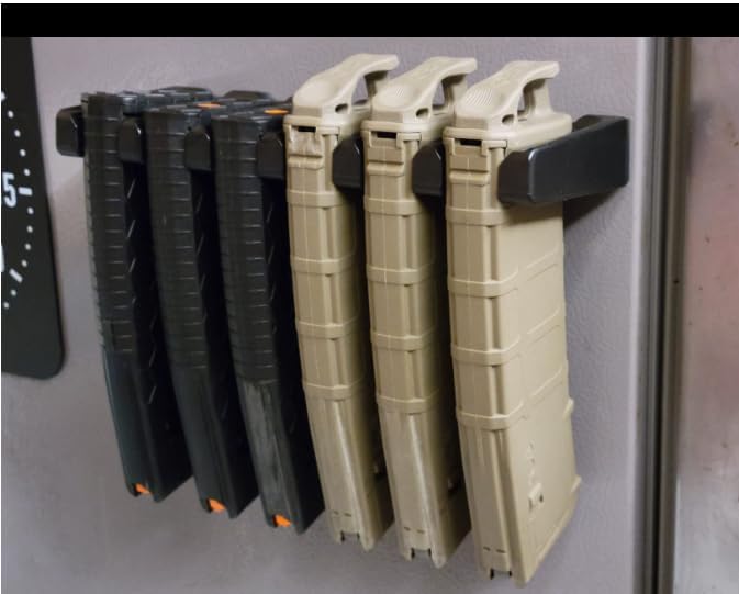 Aoanoko PMAG Rack Wall Mount,Mag Holder|AR Magazine Hodler|Wall Mount Display Mag Storage,Home Magazine Storage Rack,Mag Rack for Gun Safe,Locker,Cabinet,Wall - Image 7