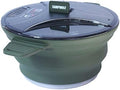 2.5L Collapsible Camping Cook Pot,Portable Cookware for Outdoor Hiking (Dark Green) by CAMPWOLF