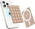 amBand Magnetic Suction Phone Mount Trendy Stocking Stuffers for Men Women Dad Mom Adults, Removable Brown Octo Cup Buddy Sticky Holder for Hands-Free Selfie/Video, Milk Tea by amBand