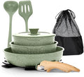 MAISON ARTS Camping Pots and Pans Set Non Stick with Removable Handle by MAISONARTS