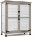 Gowoodhut Outdoor Storage Cabinet with Shelve Garden Patio Tool Storage by Gowoodhut
