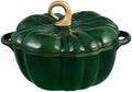 Flavehc Pumpkin Dutch Oven Pot with Lid 3.8 Qt, Enameled Cast Iron, Halloween Decor by FLAVEHC