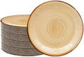 40Pcs Wood Grain Party Supplies Wood Grain Paper Plates 7" Rustic Wood Slice Dessert Plates Camp-Fire Party Supplies Camping Woodland Animal Baby Shower Lumberjack Theme Birthday Part y Decorations by HSPAIDYP