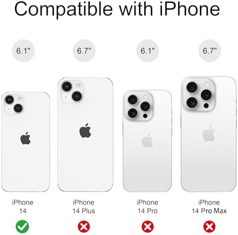 for iPhone 14 Case, Magnetic Matte Frosted Dual-Layer Striped Phone Case for Women, Retro Aesthetic Cover Compatible with MagSafe Accessories - Retro Vineyard - Image 3