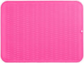 MicoYang Silicone Dish Drying Mat for Multiple Usage,Easy clean,Eco-friendly,Heat-resistant Silicone Mat for Kitchen Counter or Sink,Refrigerator or Drawer Liner Rose 2XL 24 inches x 18 inches by MicoYang