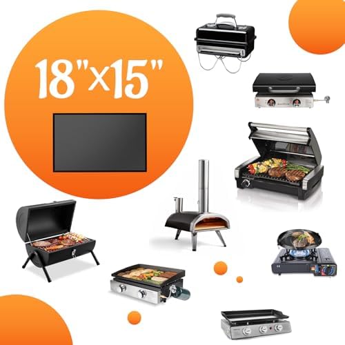18 x 15 Inch Heat Resistant Grill Mats for Outdoor Grill - Image 6