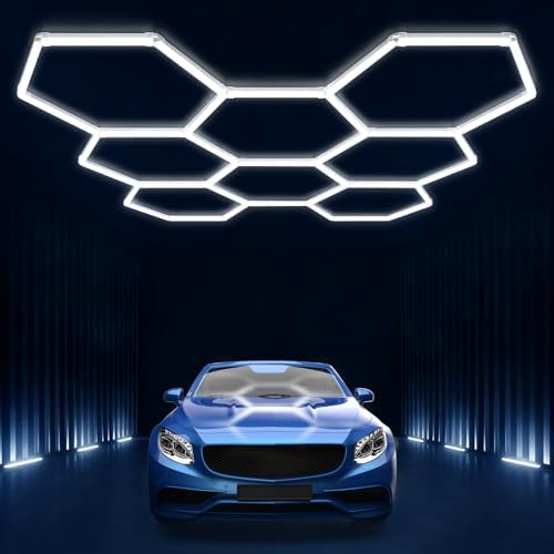 Hexagon Garage Lights: Hexagon led Gym Lights 40000LM DIY LED Shop Light by BrightEnoughtoAttractCustomersAttention