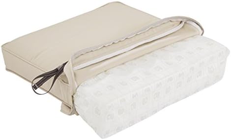 Classic Accessories Montlake Water-Resistant 25 x 22 x 4 Inch Patio Lounge Back Cushion, Antique Beige, Outdoor Loveseat Cushions - Image 4