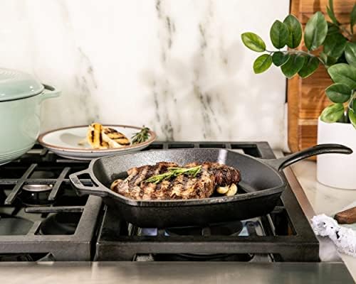Lodge Square Cast Iron Grill Pan, PFAS-Free, 10.5 Inches - Image 2