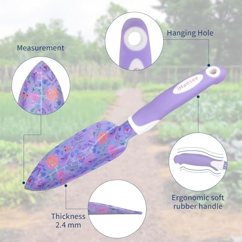 Purple Garden Tools Set 10 Pieces, Gardening Gifts for Women - Image 6